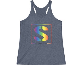 PRIDE-collectie: tri-blend racerbacktanktop voor dames