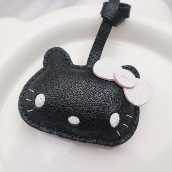 thumbnail image 2 of Cat Leather Bag Charm Purse Charms For Handbags Backpack 2 of 12