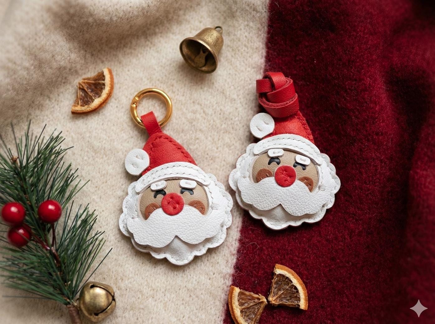 4708 Pine Tree Santa Claus Snow Xmas Backpack Purse Fashion Shoulder Bag Santa Claus Handbags - Etsy main image 4