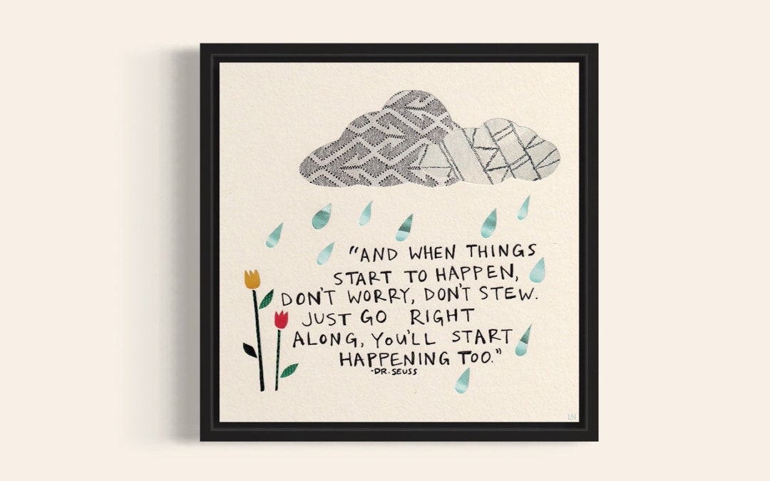 Floral Quote Art Print - Etsy