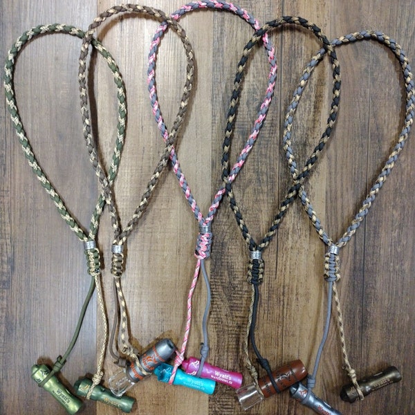 Duck & Game Call YOUTH Lanyard Camo and Gray