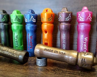 Custom duck call whistle. Made from acrylic like material! Wyatt's Waterfowl CO