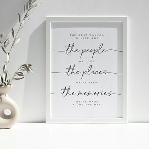 The Best Things in Life, Digital Downloadable Print- Inspirational Quote