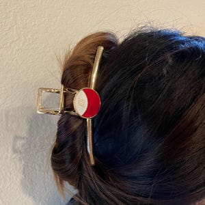 Cute Gold Hair claw| anime hair clip|a gift for her| holiday gift|birthday gift|