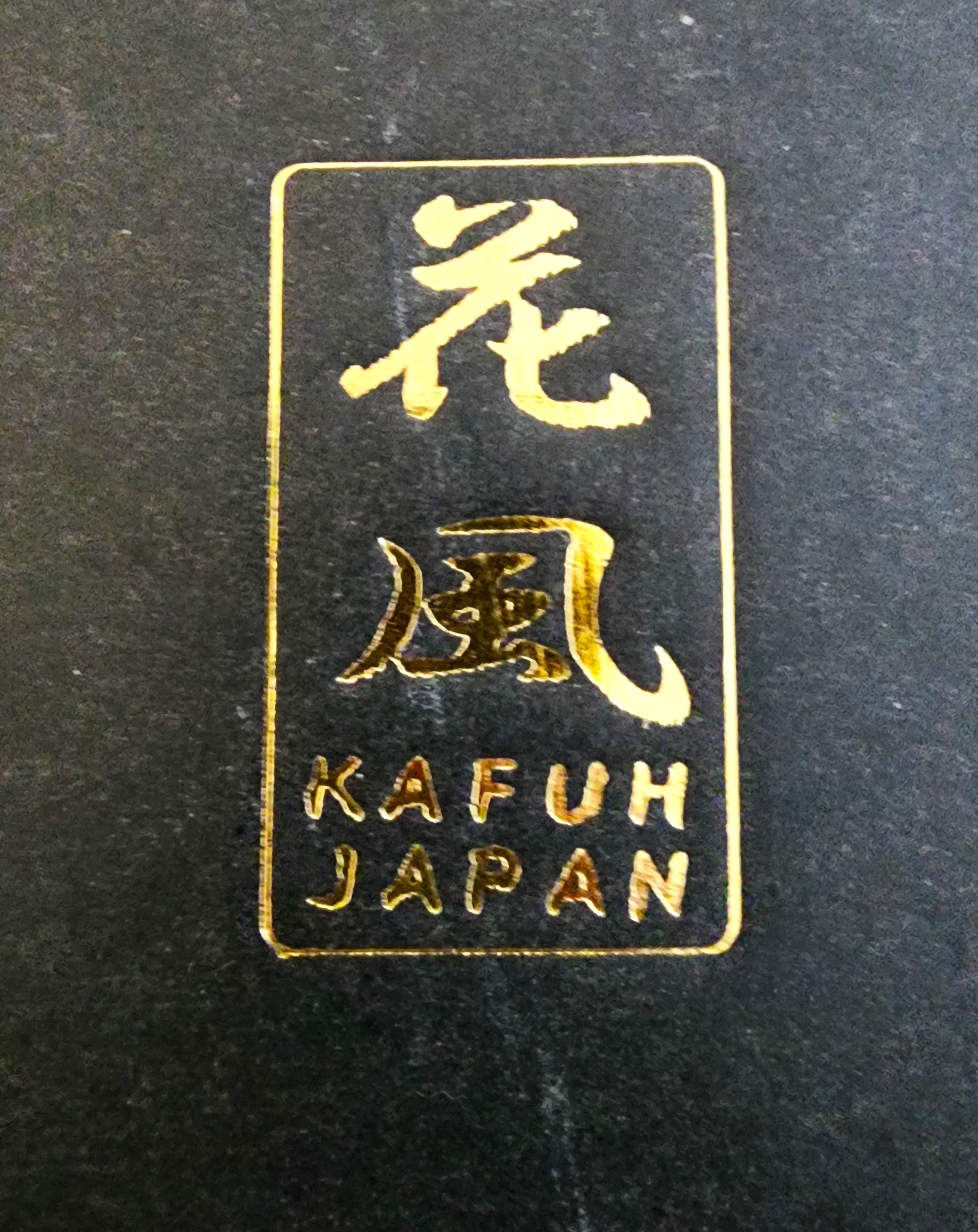 Kafuh Japan Blue Watercolor Sushi Plate and Chopsticks Set for Two