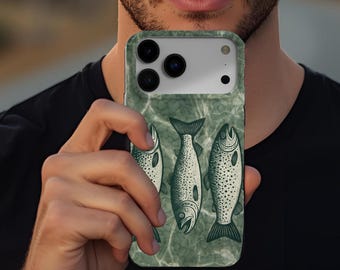 Trout Fishing iPhone MagSafe Case | Green Water, Angler Gift