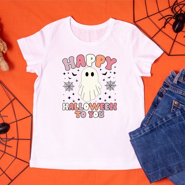 Happy Halloween T-Shirt PNG / Digital Download / Halloween PNG / T-Shirt Sublimation Design / Retro Halloween Digital Print