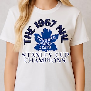 Vintage Style Toronto Maple Leafs 1967 Stanley Cup Cup Meister T-Shirt
