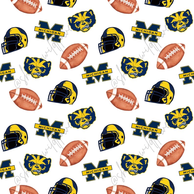 Michigan Seamless Pattern, Seamless Pattern for Fabric Sublimation ...