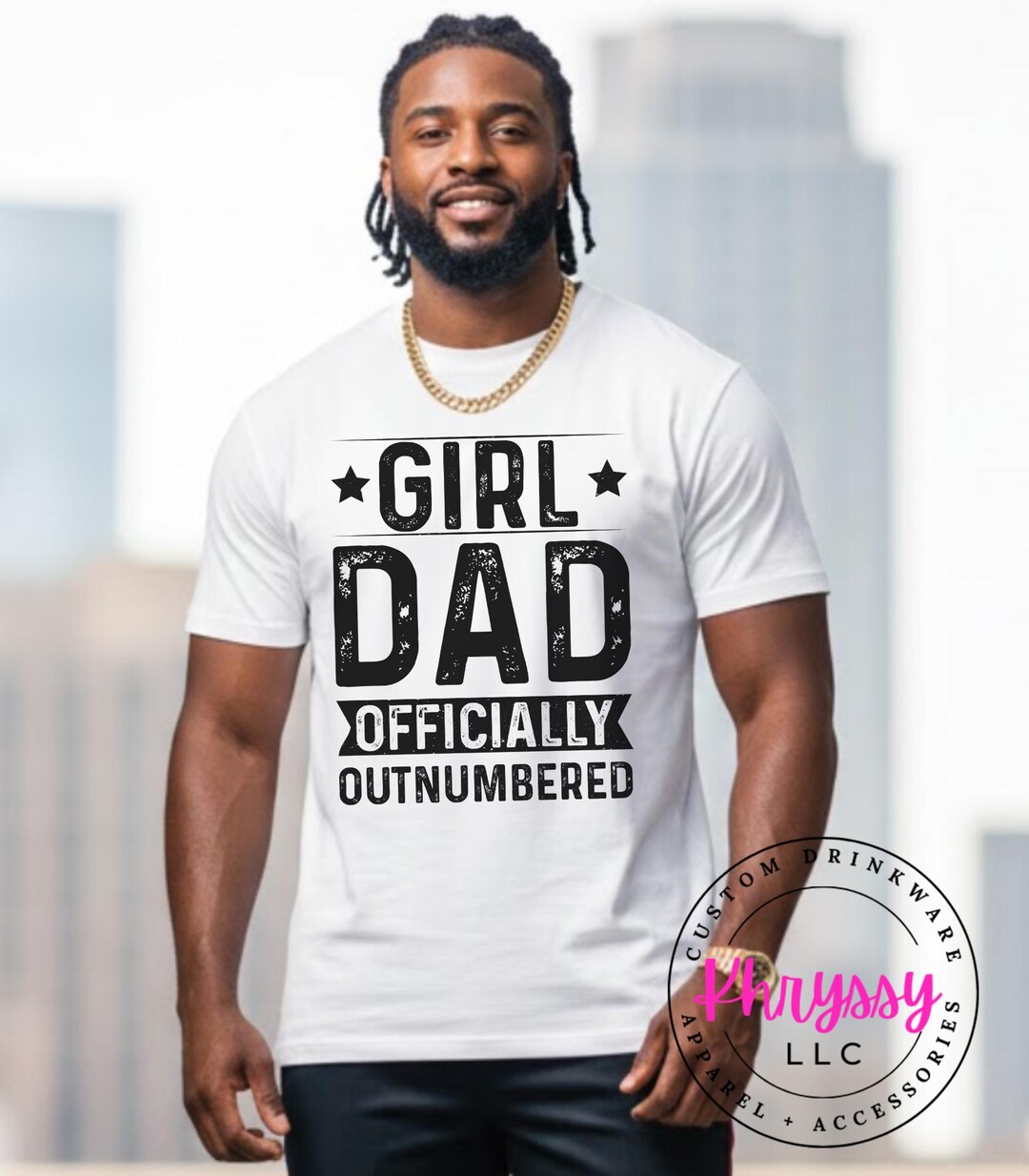Officially Outnumbered Girl Dad Officially Outnumbered Rustic Favorite - Etsy UK