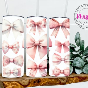 Elegance in Every Sip: Coquette 20oz Tumbler - Unleash Your Sophistication -  Tumbler with Straw - Tumbler Gifts for Her
