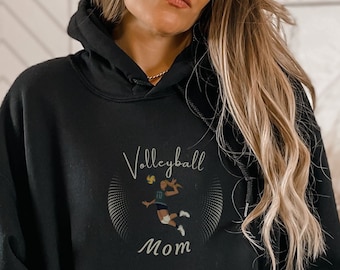 Volleyball Mom Hoodie, Game day Sports shirt, Volleyball sweatshirt, Volleyball fan shirt, gift for mom, Mothers Day, Volleyball Mama Shirt