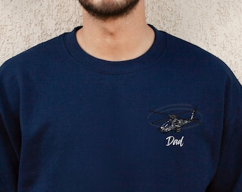Helicopter Dad Sweatshirt - Funny Men’s Parenting Shirt - Overprotective Father Gift - Dad Humor Graphic Sweatshirt- Father's Day Shirt Idea