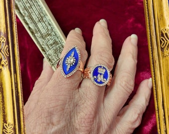 18th Century Reproduction Rings - Marie Antoinette Ring - Georgian Rings