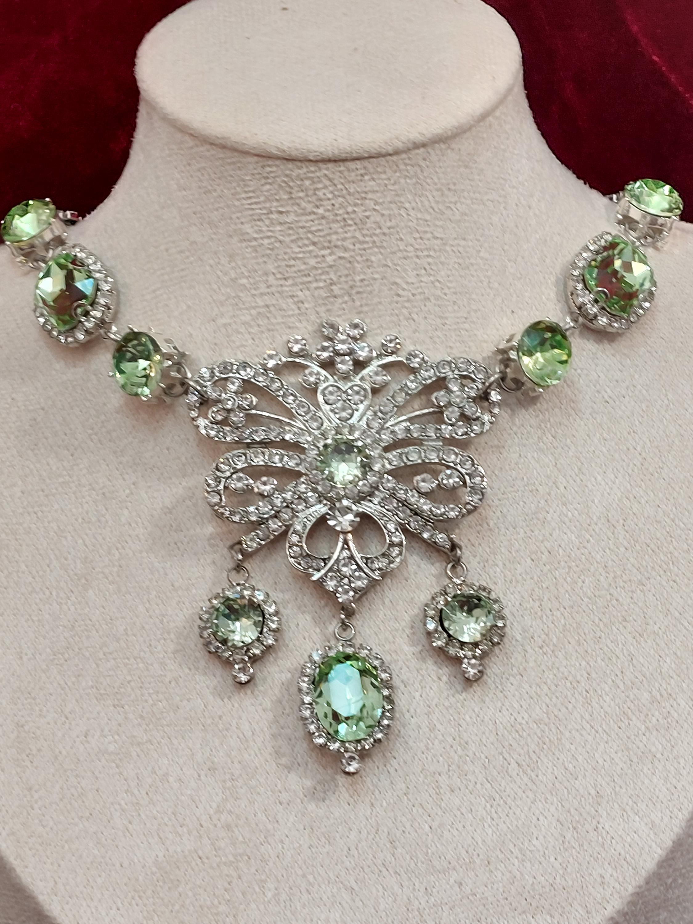 Rococo Bow Jewelry Set Necklace and Earring Set 18th Century ...