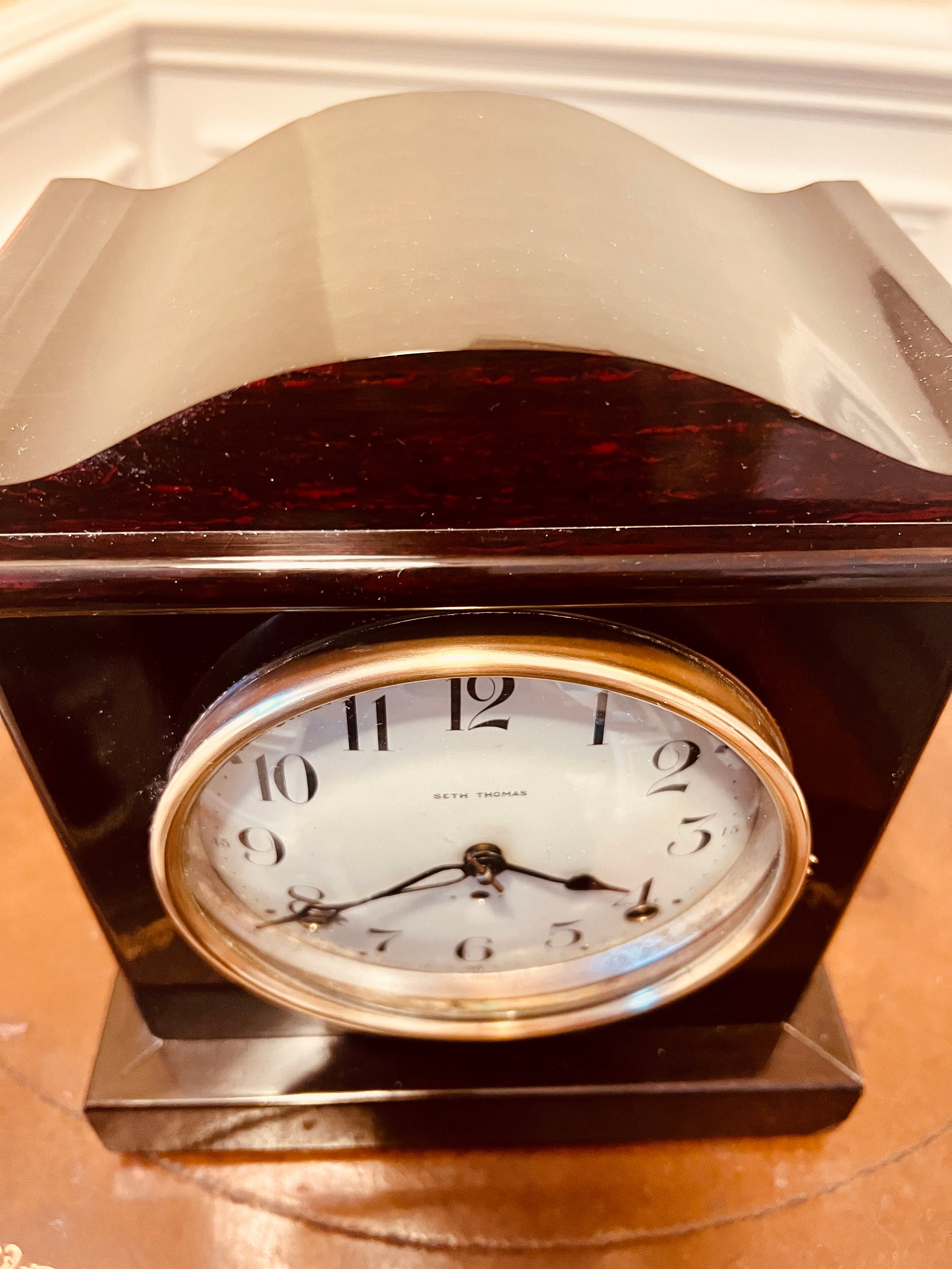 Unfinished Walnut Wood Finial #75 - Seth Thomas Fashion Clock Replacement Part