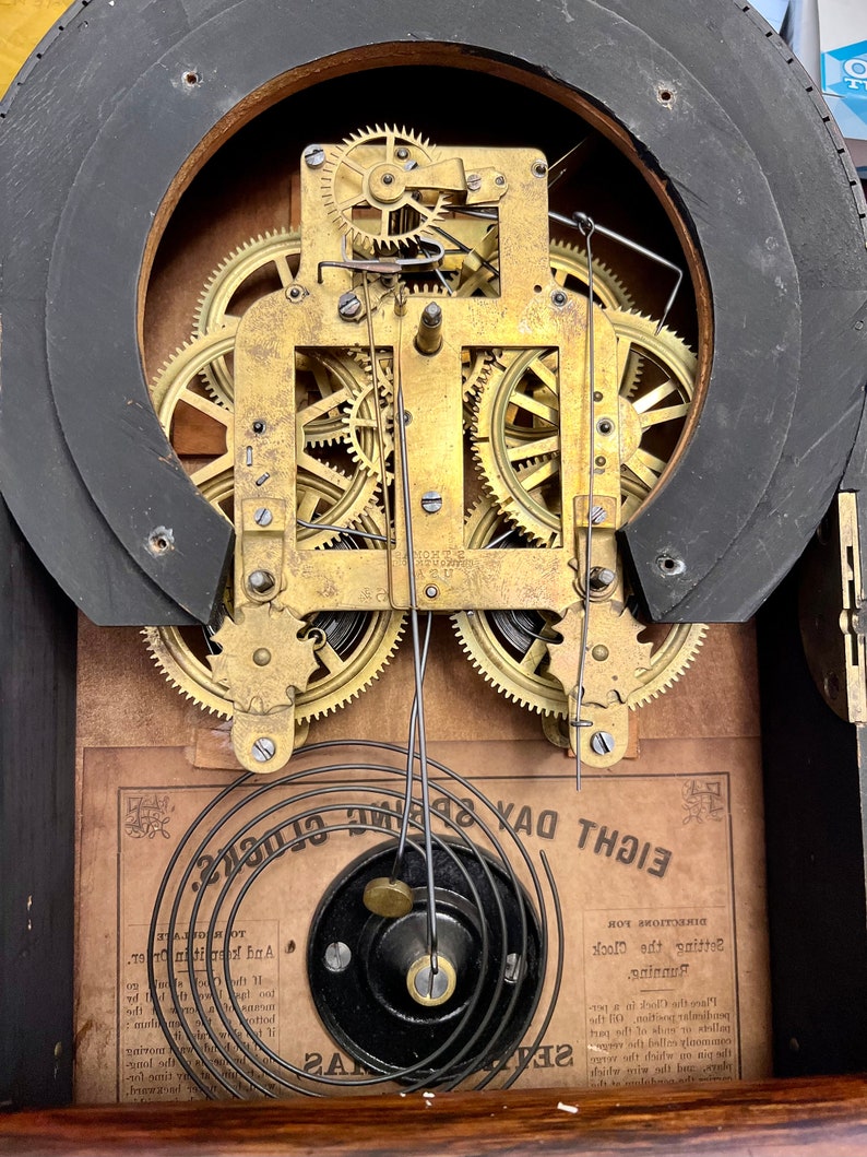 Antique Seth Thomas Mantle /shelf Clock late 1800s Etsy
