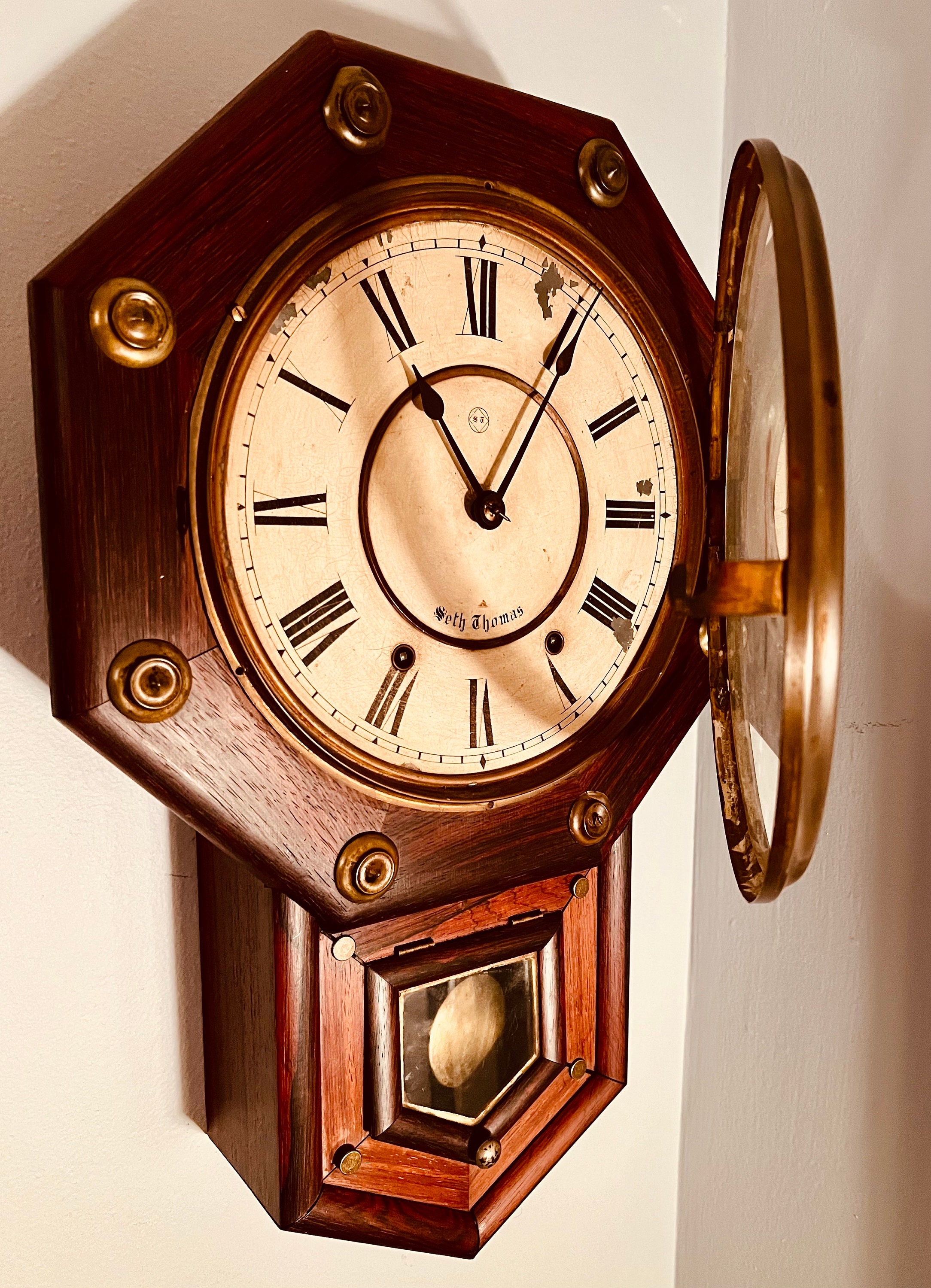Antique Seth Thomas School House Regulator Wall Clock - Etsy
