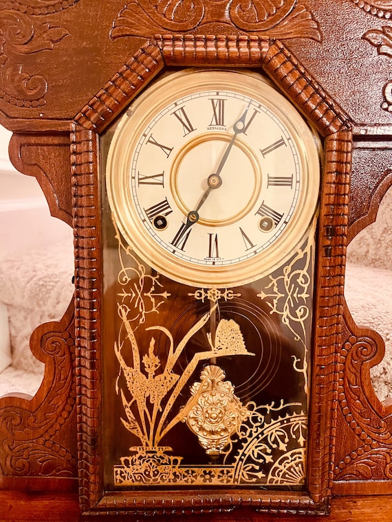 Antique Sessions Gingerbread / Kitchen Clock - Etsy
