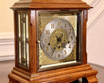 Vintage Ansonia Gold Medallion Series Mantel / Bracket Clock – 8 Day Triple Chime, Westminster / Whittington / St. Michael’s