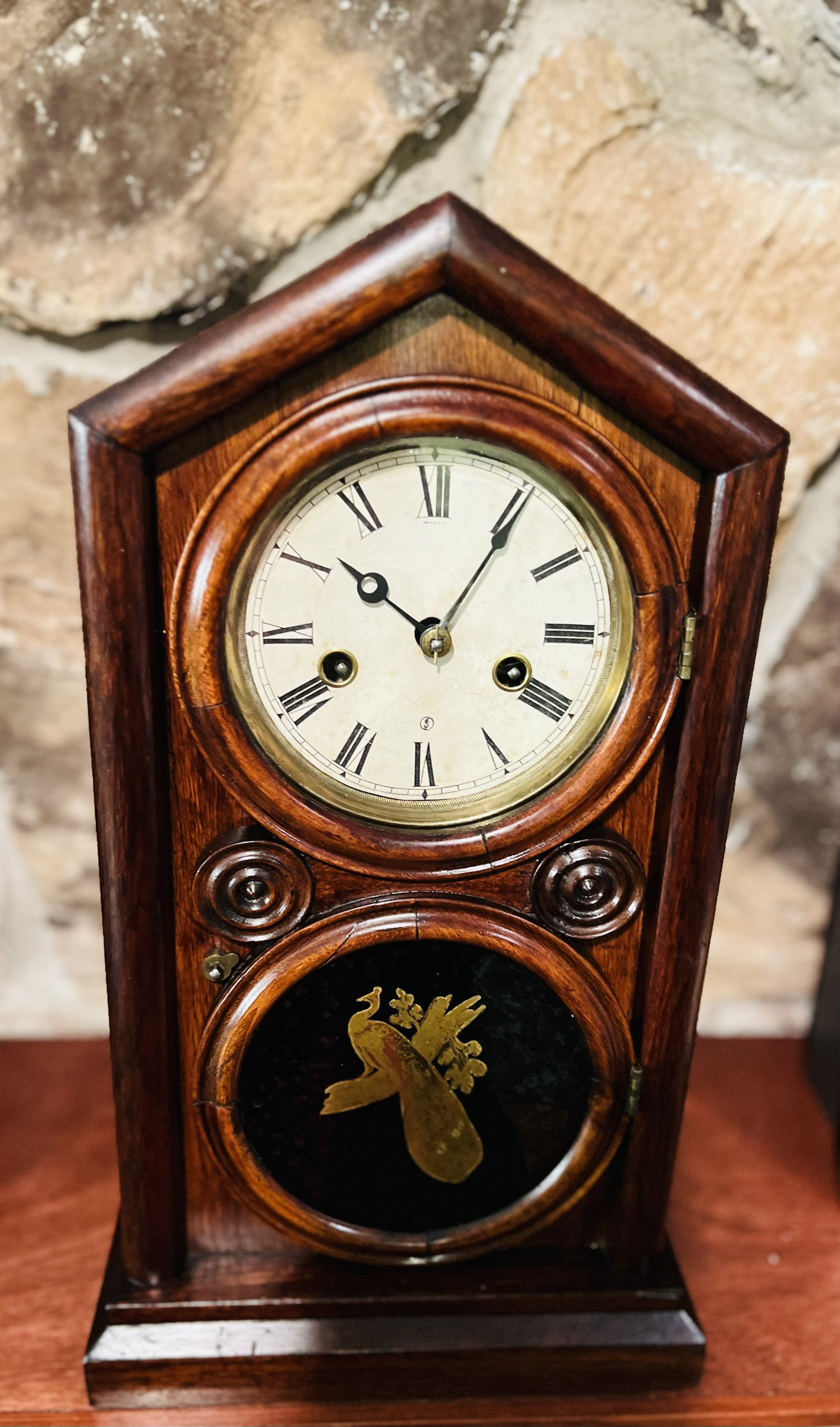 Antique Ingraham Doric 30 Hour Clock 1900 Etsy