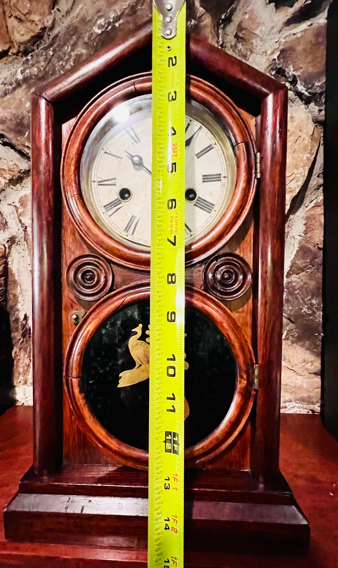 Antique Ingraham Doric 30 Hour Clock 1900 Etsy