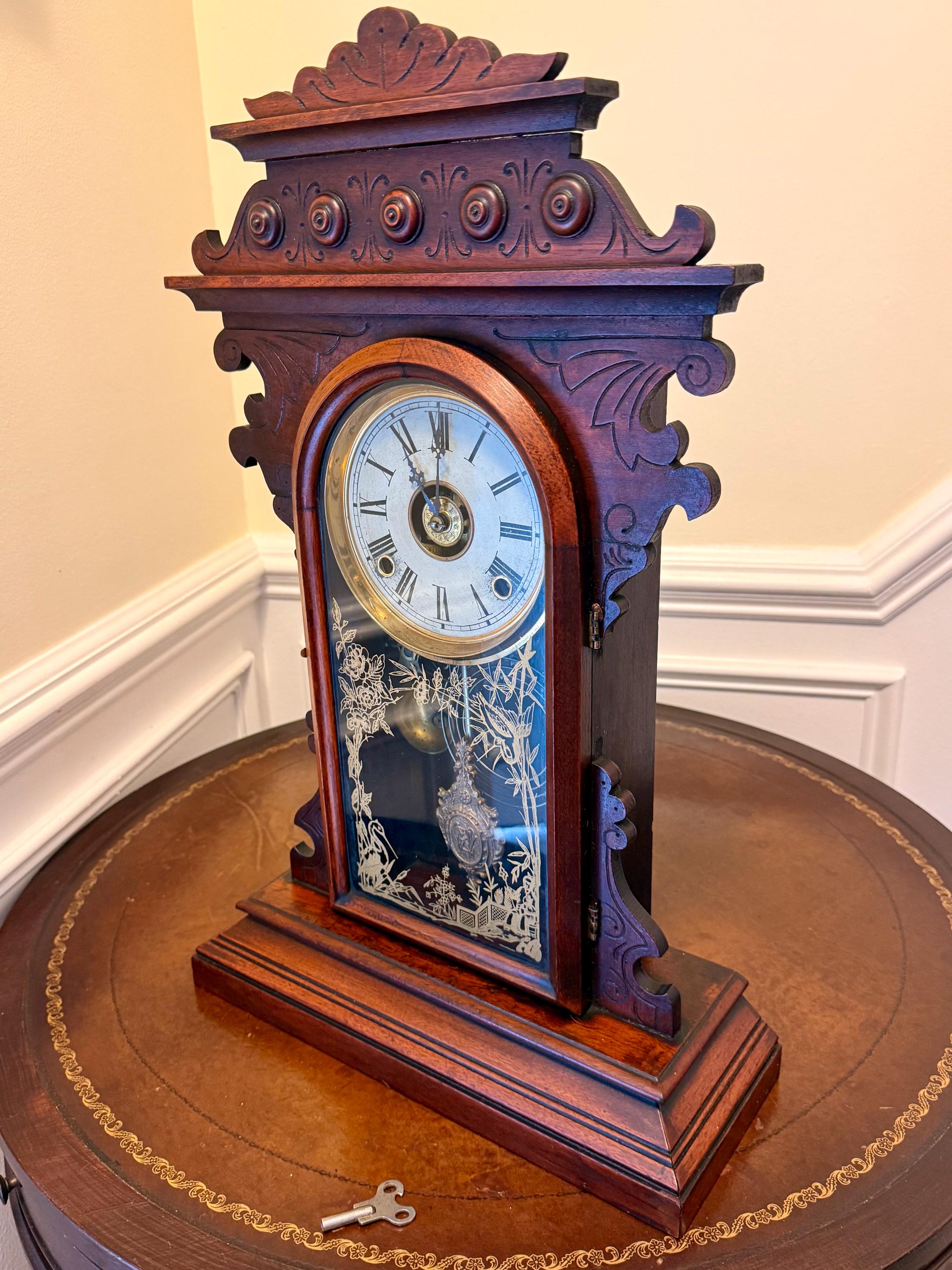 Antique E.N. Welch 8-day Gingerbread Mantel Clock – Striking