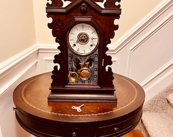 Antique Gilbert Gingerbread / kitchen Clock