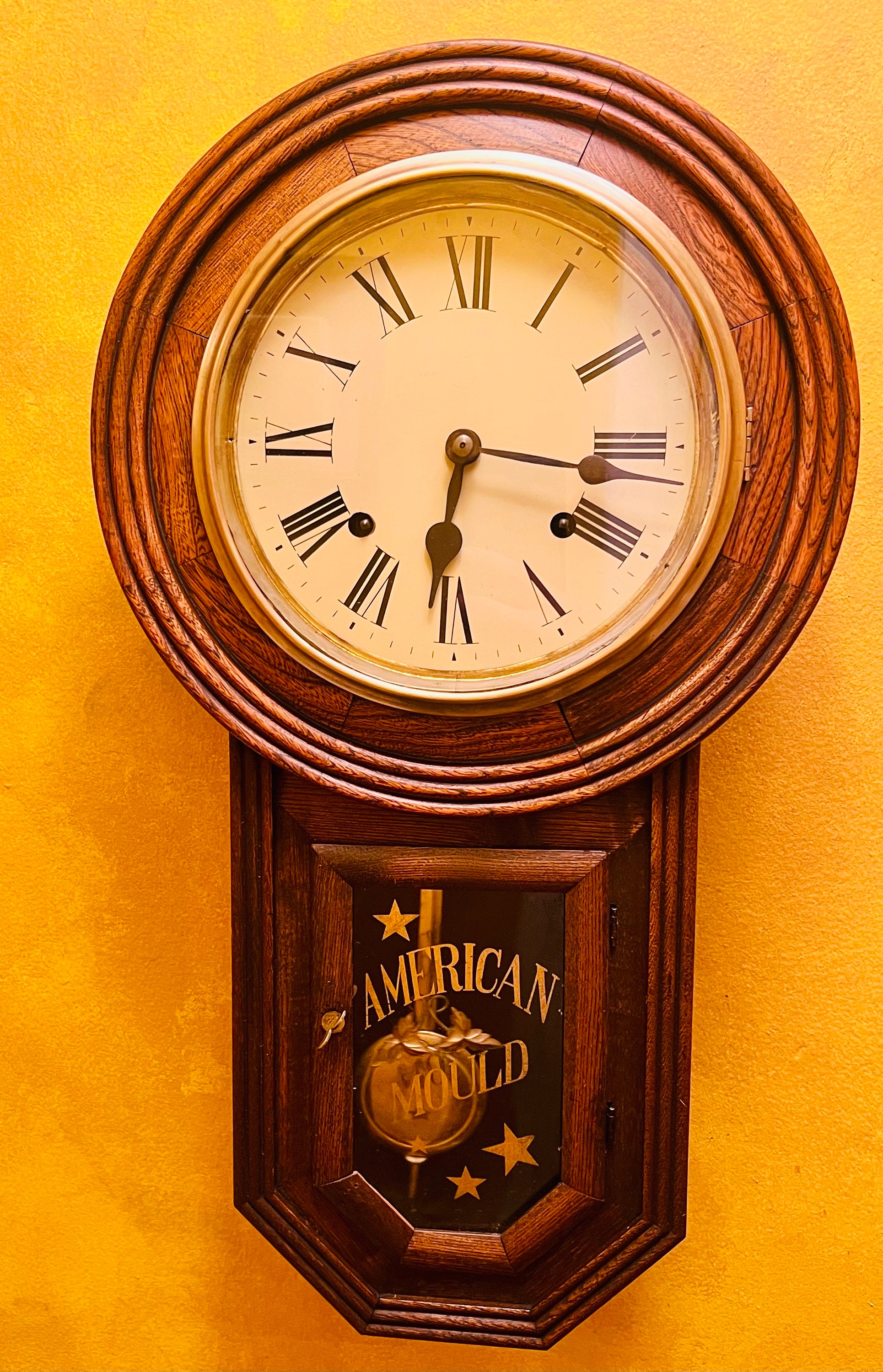 Vintage Korean Round 8 Day Regulator Wall Clock - Etsy