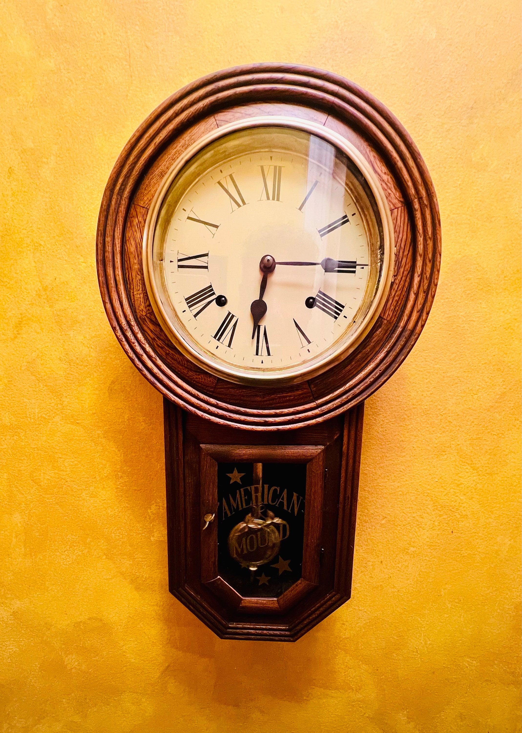 Vintage Korean Round 8 Day Regulator Wall Clock - Etsy, image size:2138x3000