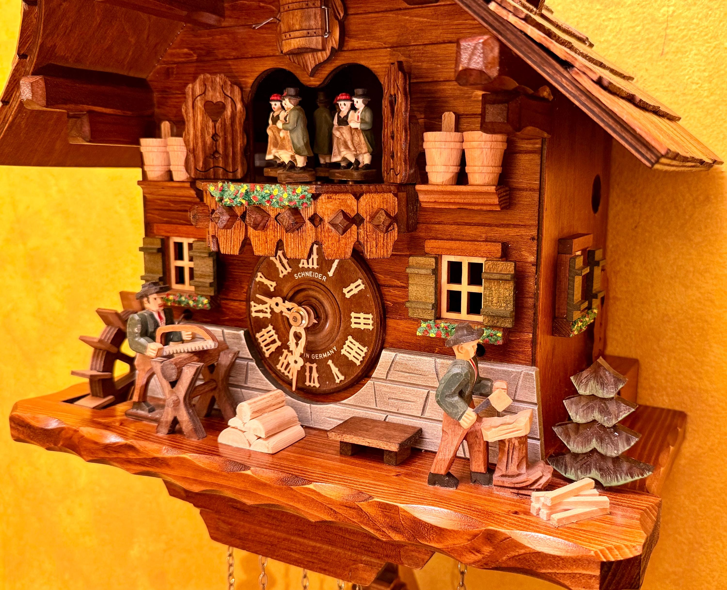 Anton Schneider 8-day Musical Chalet Cuckoo Clock – Animated