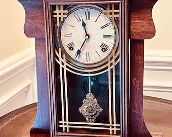 Antique E. Ingraham Striking Mantel Clock