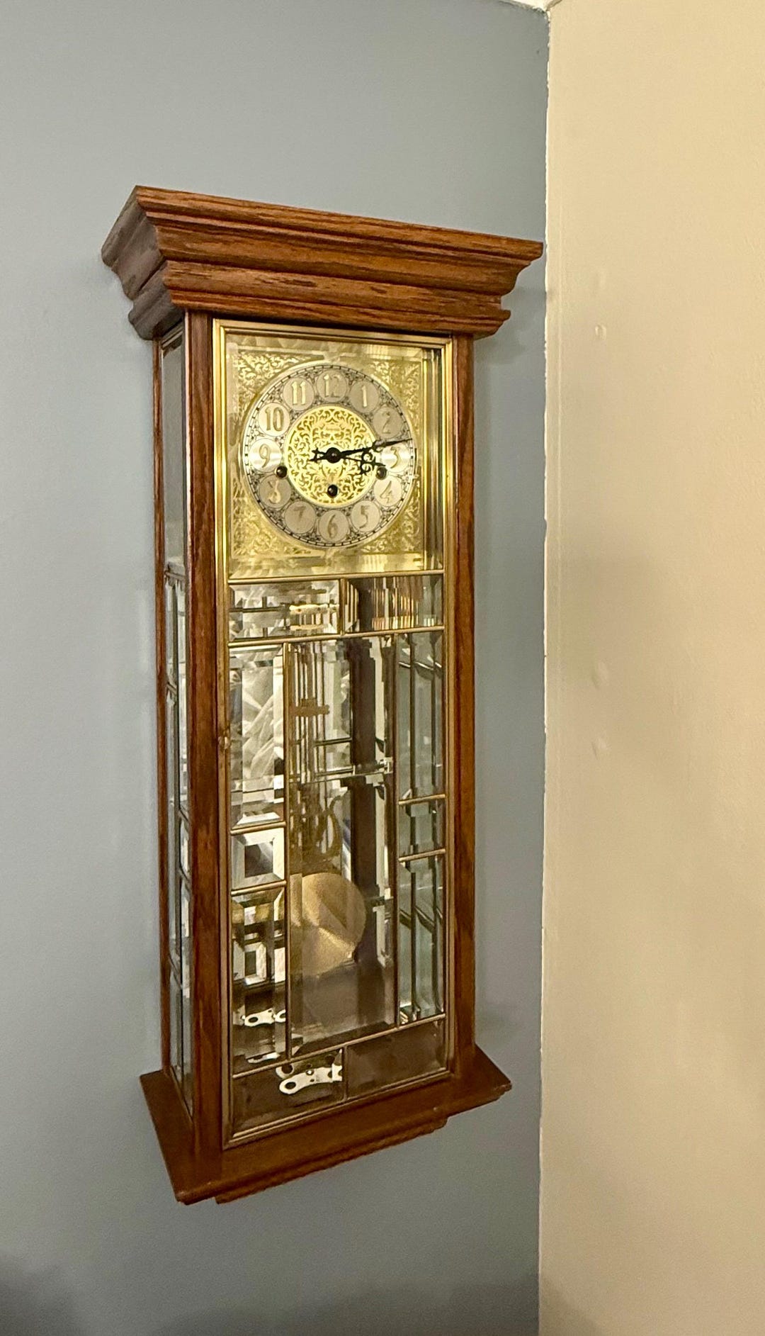 Ansonia “golden Medallion” Wall Clock (vintage)— 8-day, Triple