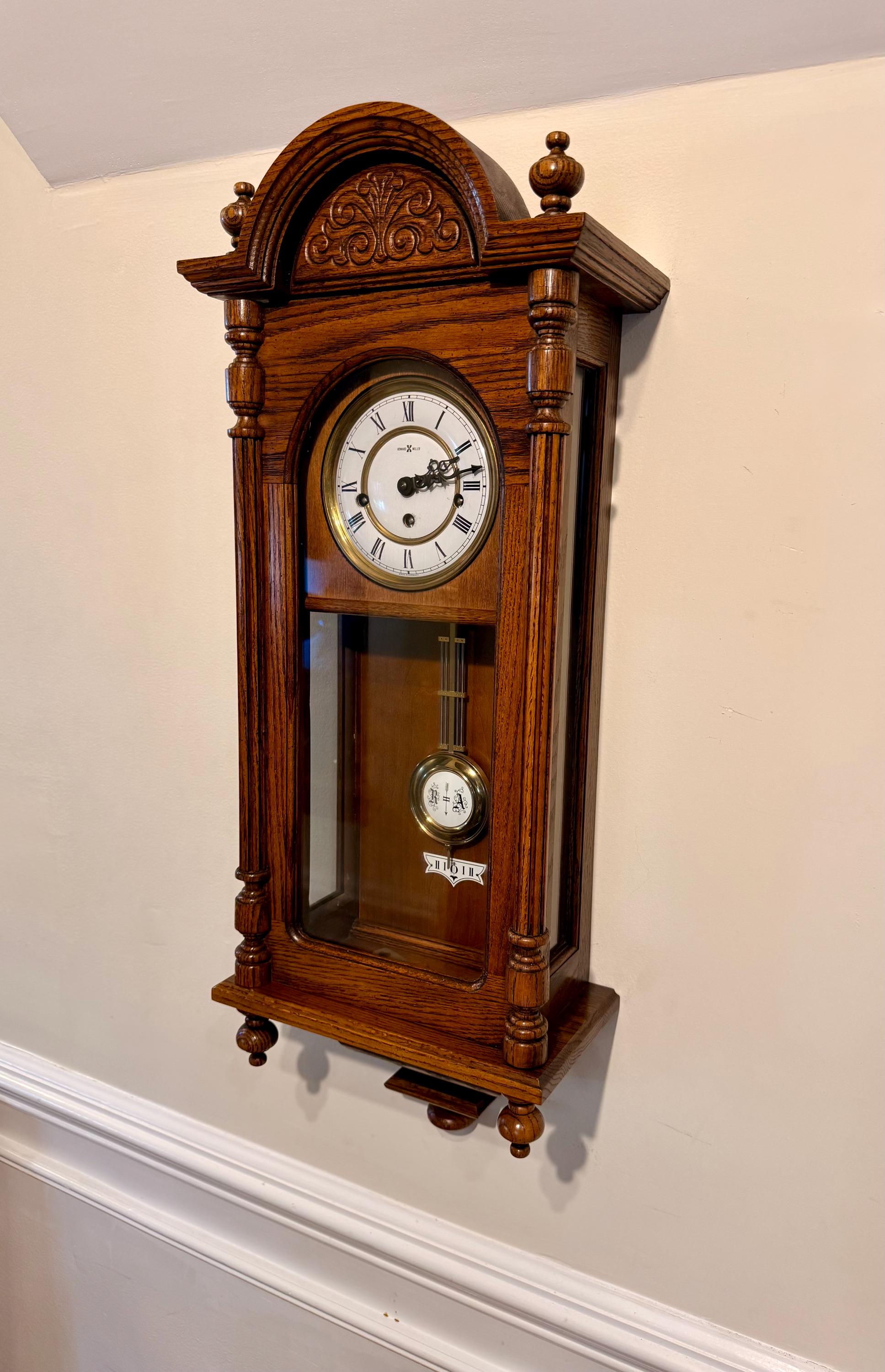 Vintage Howard Miller Westminster Chime Winding Wall Clock - Etsy