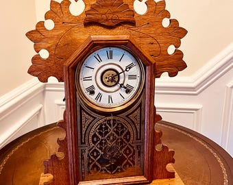 Antique E. Ingraham Striking Mantel Clock