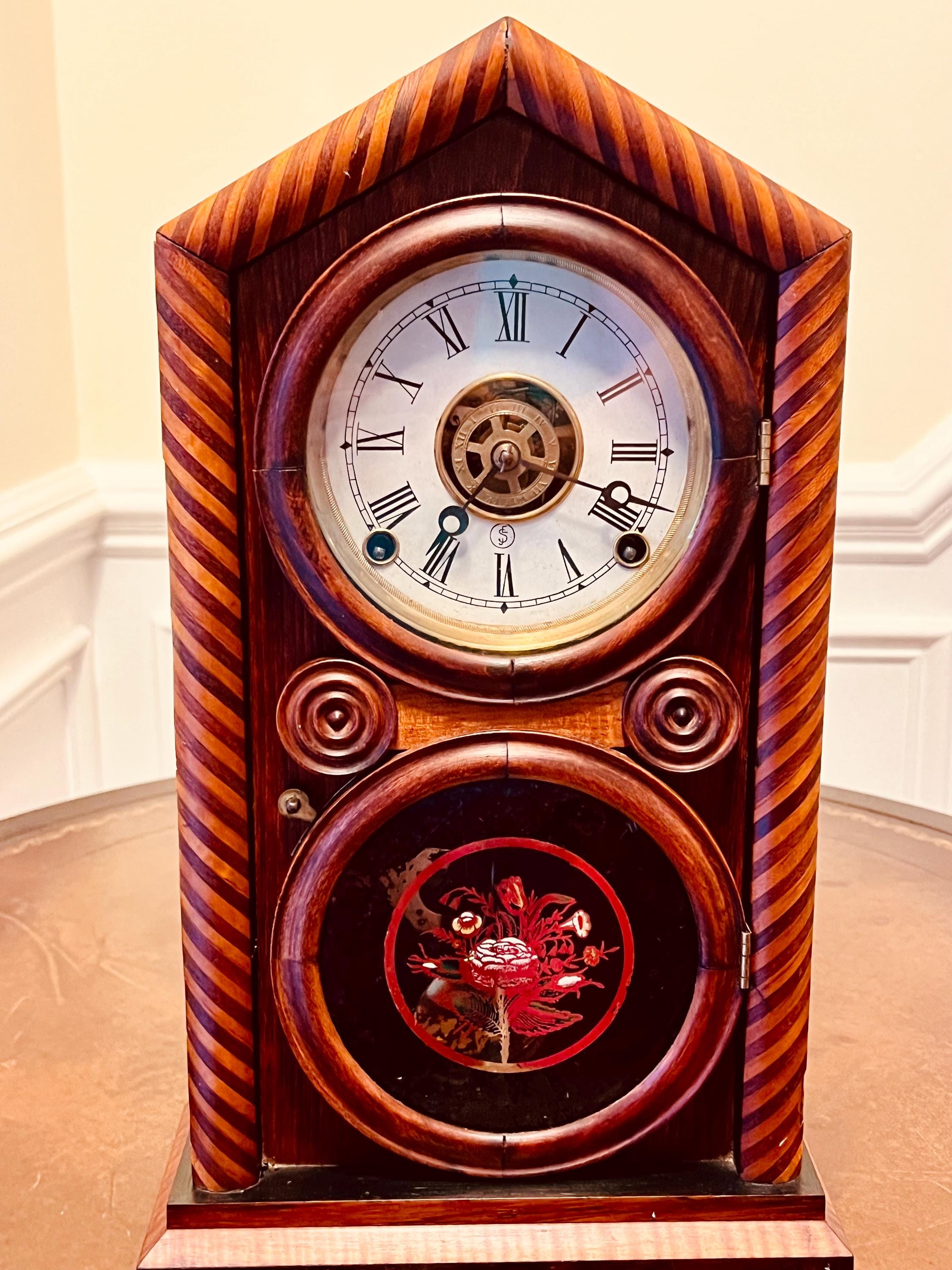 Antique E. Ingraham Empire Style Doric 30 Hour Clock (1900) - Etsy