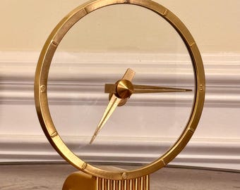 Vintage Haddon “Golden Visonette” Mystery Clock (1955) by Jefferson — Electric