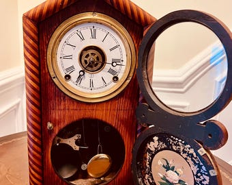 Antique E. Ingraham Empire Style Doric 30 Hour Clock (1900) - Etsy