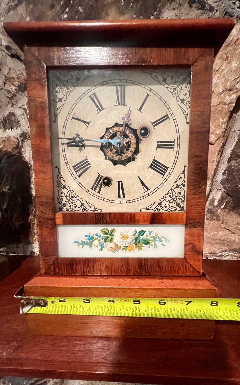 Antique Ansonia Kitchen /shelf Clock Time Only With Alarm Etsy