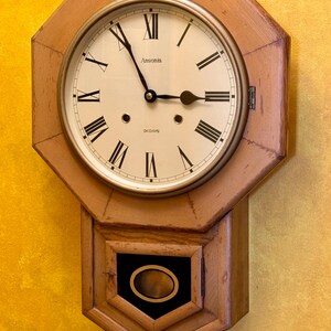 Vintage Ansonia Octagon 31 Day Regulator Wall Clock - Etsy
