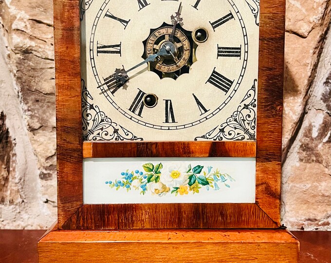 Antique Ansonia Kitchen /shelf Clock Time Only With Alarm Etsy
