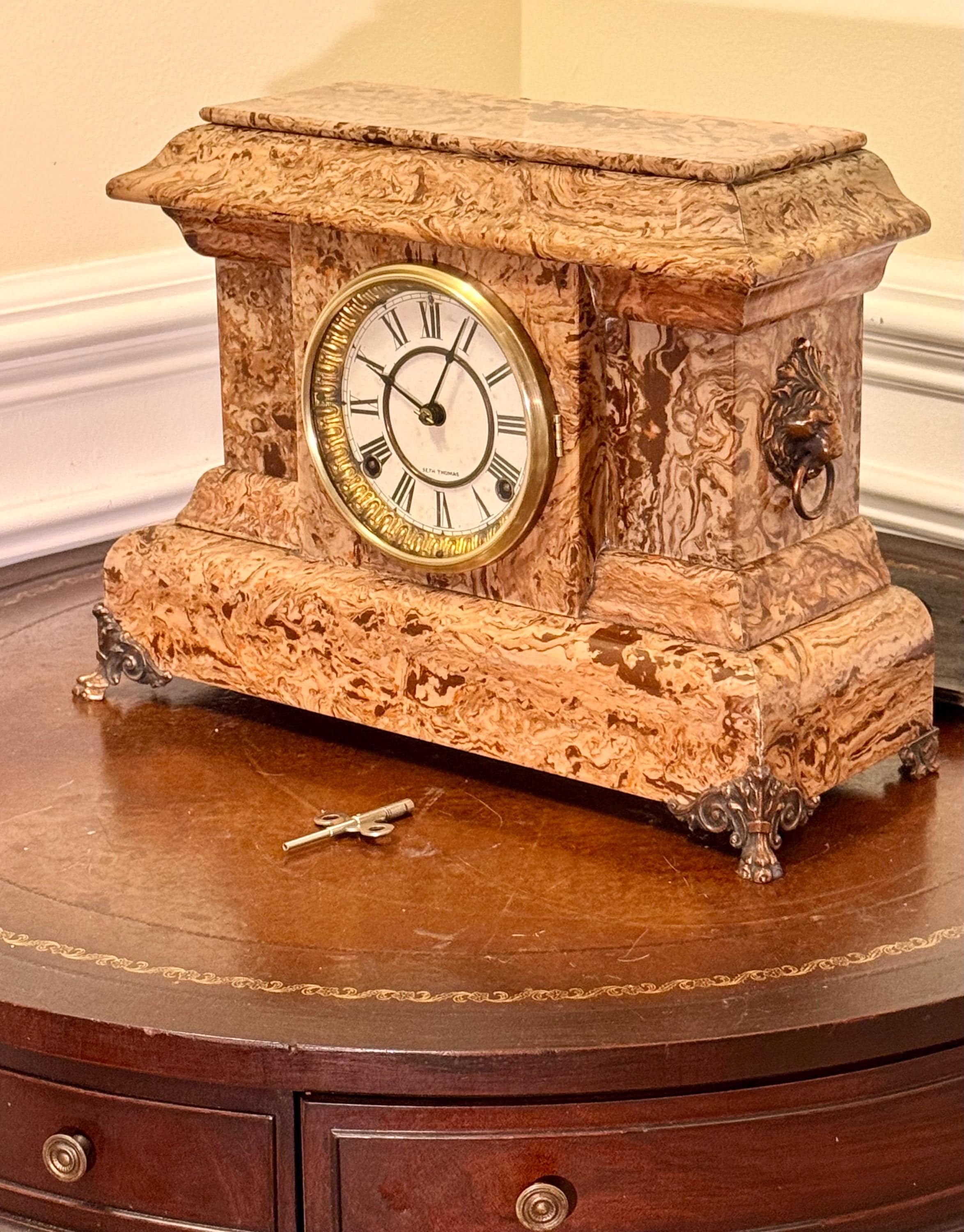 Antique En Welch Mantel Clock - Etsy