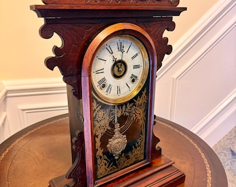 Antique E.N. Welch 8-day Gingerbread Mantel Clock – Striking