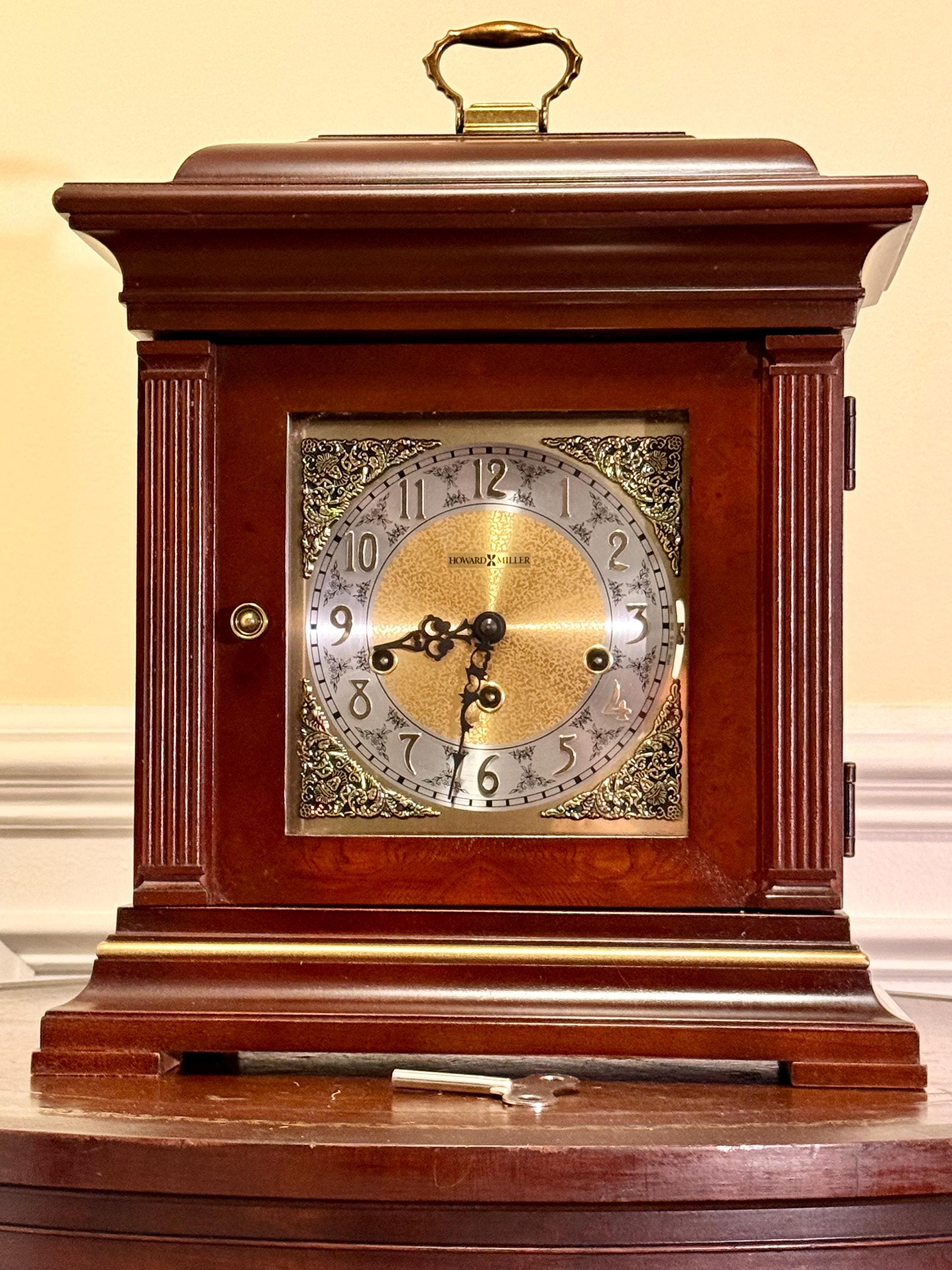 Vintage Howard Miller Thomas Topion Carriage / Mantel Clock