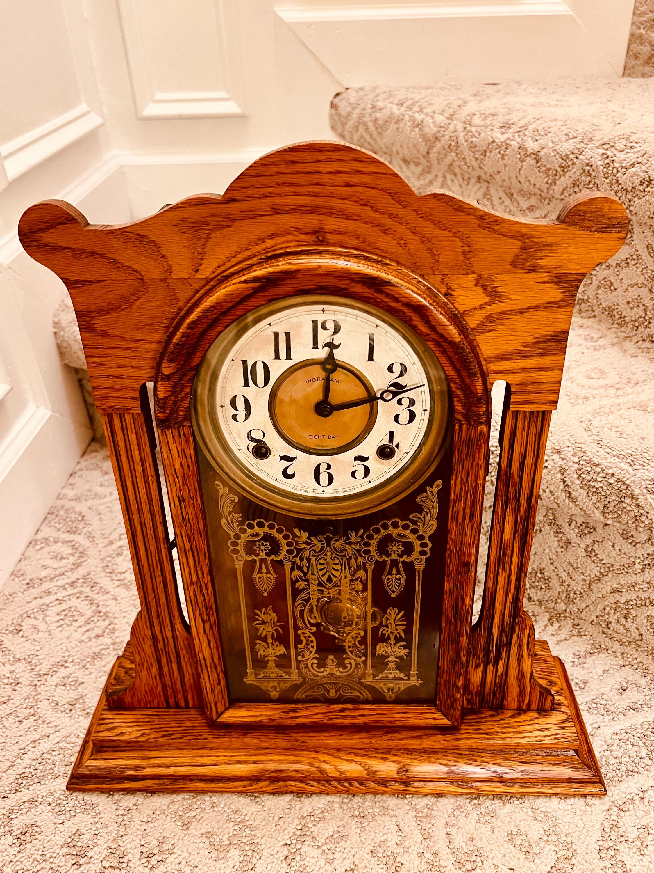 Antique E. Ingraham Striking Mantel Clock - Etsy
