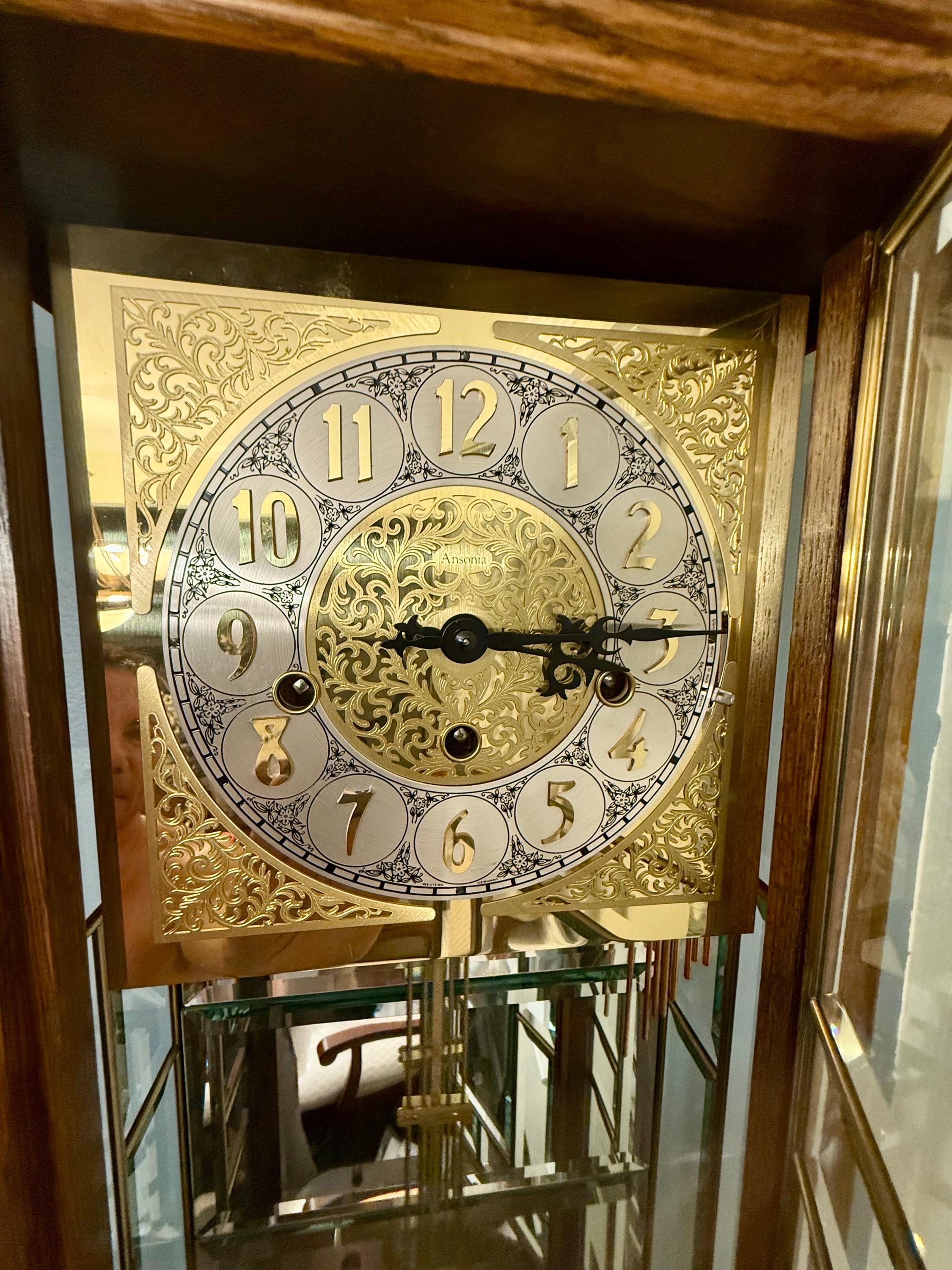 Ansonia “golden Medallion” Wall Clock (vintage)— 8-day, Triple