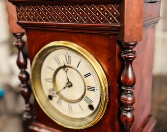 Antique F. Kroeber # 12 Cabinet / Mantel Clock circa 1888