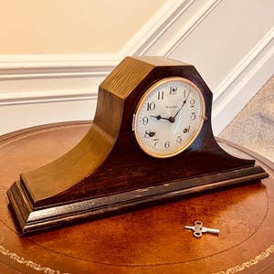 1920s–30s Waterbury Mantel Clock – 8-Day Movement with Bim-Bam Chime