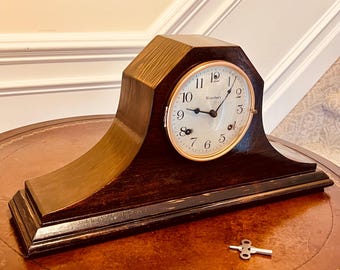 1920s–30s Waterbury Mantel Clock – 8-Day Movement with Bim-Bam Chime