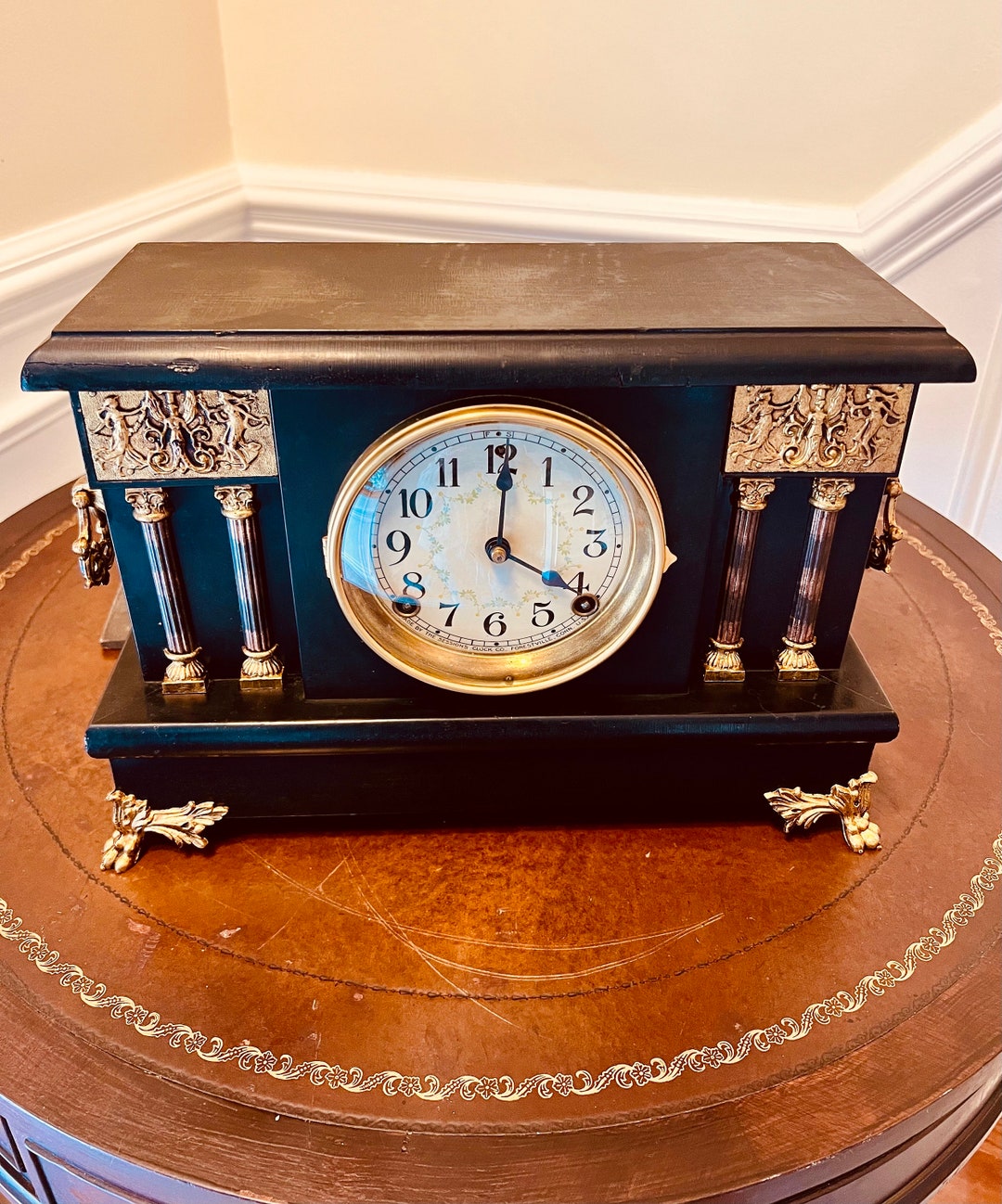 Antique Sessions Mantel Clock Etsy